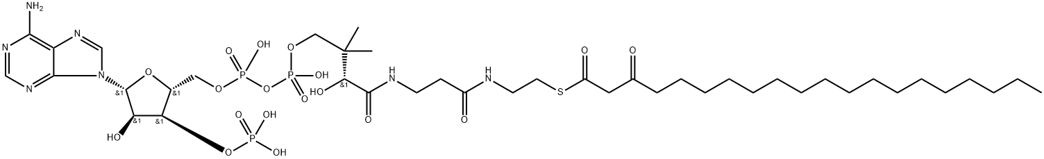 13C3]-S-(3-氧代二十烷酸酯)-辅酶 A 结构式