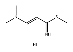 2-Propenimidothioic acid, 3-(dimethylamino)-, methyl ester, hydriodide (1:1), (2E)- Struktur
