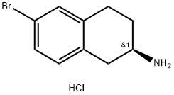 2-Naphthalenamine, 6-bromo-1,2,3,4-tetrahydro-, hydrochloride (1:1), (2R)- Structure