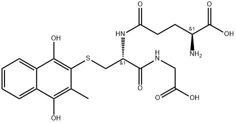 2-methyl-3-glutathionyl-1,4-naphthoquinone|