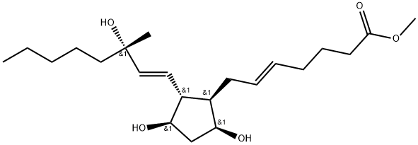5,6-反式卡前列素氨基丁三醇甲酯, 88644-12-6, 结构式