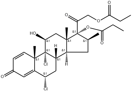 6±-Chlorobeclomethasone Dipropionate Struktur
