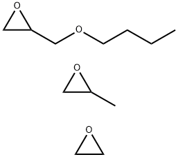 Oxirane, (butoxymethyl)-, polymer with methyloxirane and oxirane Structure