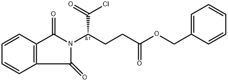 2(S)-4-Benzoyloxy carbonyl-2-phthalimido butyryl chloride 结构式