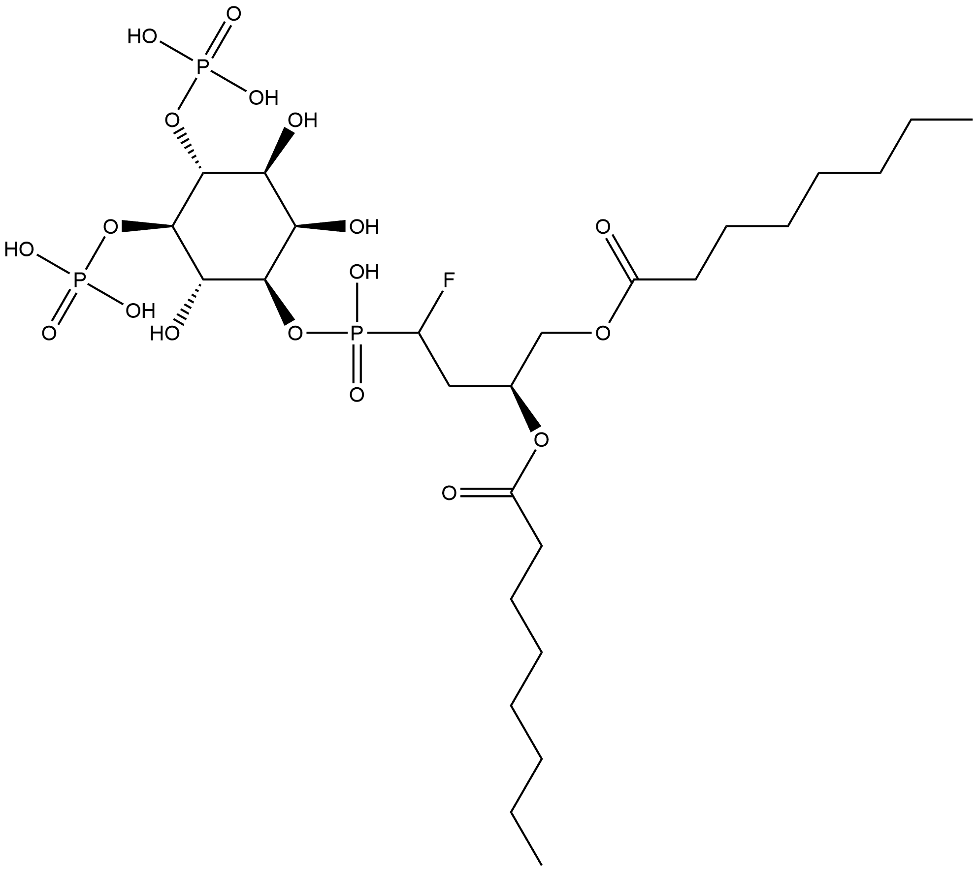 PtdIns(4,5)P2  a-fluorophosphonate (Ms-PtdIns(4,5)P2) Struktur