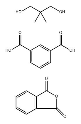 1,3-Benzenedicarboxylic acid, polymer with 2,2-dimethylpropane-1,3-diol and 1,3-isobenzofurandione Struktur