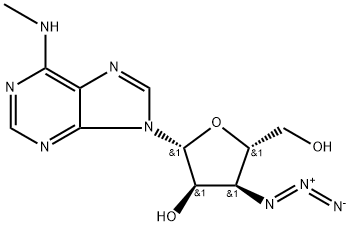 3'-Azido-3'-deoxy-N6-methyladenosine Structure