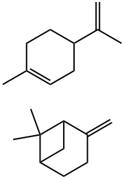 Bicyclo3.1.1heptane, 6,6-dimethyl-2-methylene-, polymer with 1-methyl-4-(1-methylethenyl)cyclohexene Struktur