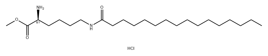 H-L-Lys(Palm)-OMe*HCl 结构式