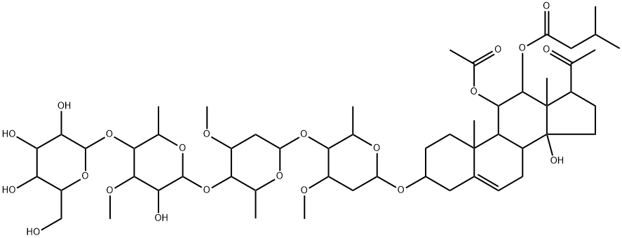 DREGEOSIDE A11, 89020-11-1, 结构式