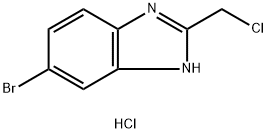 1H-Benzimidazole, 6-bromo-2-(chloromethyl)-, hydrochloride (1:1) Structure
