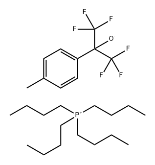 Phosphonium, tetrabutyl-, salt with 4-methyl-.alpha.,.alpha.-bis(trifluoromethyl)benzenemethanol (1:1) Structure