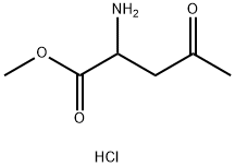 methyl 2-amino-4-oxopentanoate hydrochloride Structure