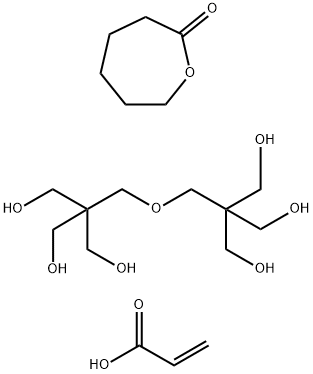 2-Oxepanone,homopolymer,ester with 2,2'-[oxybis(methylene)]bis[2-(hydroxymethyl)-1,3-propanediol],2-propenoate|2-恶庚酮的均聚物与2-丙烯酸酯-2,2'-[氧代双(亚甲基)]双[2-(羟甲基)-1,3-丙二醇]-2-丙烯酯的酯化物