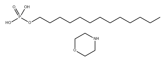 磷酸二氢-1-十三烷醇酯与吗啉的化合物,89819-86-3,结构式
