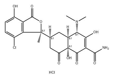 ISOCHLORTETRACYCLINE HYDROCHLORIDE, CAN BE USED AS SECONDARY STANDARD, 97 化学構造式