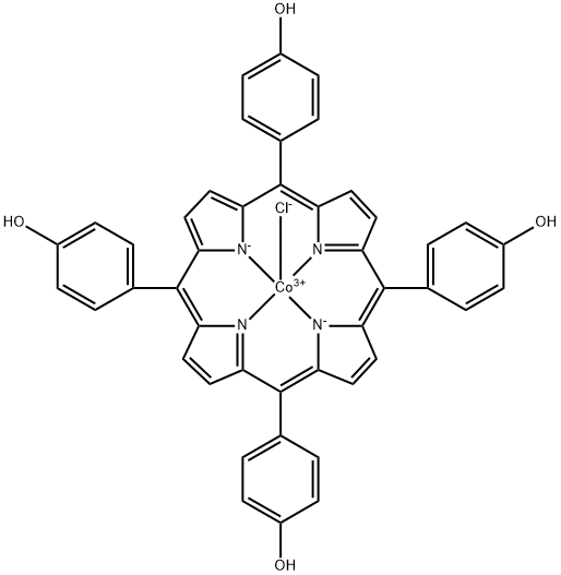 Co(III) meso-Tetra (4-hydroxyphenyl) Porphine Chloride Structure
