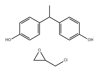 BIS(P-HYDROXYPHENYL)ETHANE-EPICHLOROHYDRIN COPOLYMER 化学構造式