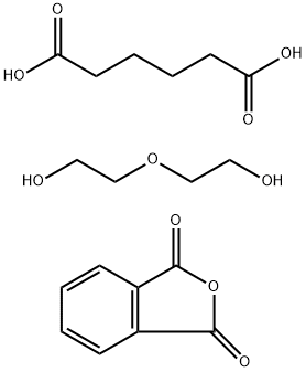己二酸与1,3-异苯并呋喃二酮和2,2'-氧双(乙醇)的聚合物 结构式