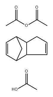 Acetic acid, reaction products with acetic anhydride and dicyclopentadiene, distn. residues Structure