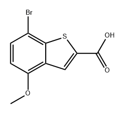 7-溴-4-甲氧基苯并[B]噻吩-2-羧酸, 901917-37-1, 结构式