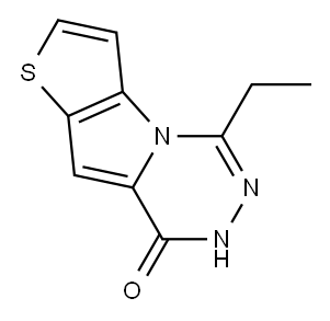 5-ethylthieno[2',3':4,5]pyrrolo[1,2-d][1,2,4]triazin-8(7H)-one Structure