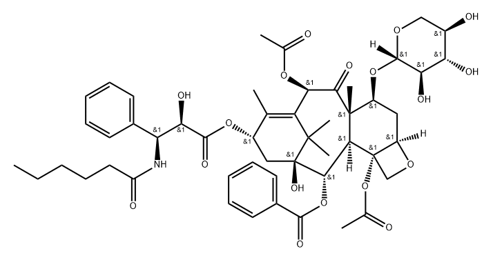 XYLOTAXOL C, 7-(SH) Structure