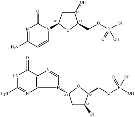 ポリ(デオキシグアニル-デオキシシチジル)酸 ナトリウム塩 化学構造式