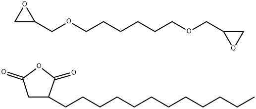 2,5-Furandione, 3-dodecyldihydro-, reaction products with 2,2'-[1,6-hexanediylbis(oxymethylene)]bis[oxirane]  Struktur