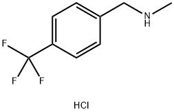 N-甲基-4-三氟甲基苄胺盐酸盐, 90389-03-0, 结构式