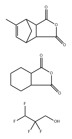 4,7-Methanoisobenzofuran-1,3-dione, 3a,4,7,7a-tetrahydro-5-methyl-, reaction products with hexahydro-1,3-isobenzofurandione and 2,2,3,3-tetrafluoro-1-propanol 结构式