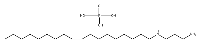 Phosphoric acid, C8-16-alkyl esters, reaction products with (Z)-N-9-octadecenyl-1,3-propanediamine 结构式