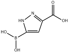 3-BORONO-1H-PYRAZOLE-5-CARBOXYLIC ACID 结构式