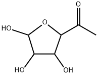 alpha-D-xylo-Hexofuranos-5-ulose, 6-deoxy- (9CI) Struktur