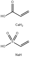 2-Propenoic acid, calcium salt, polymer with sodium ethenesulfonate Struktur