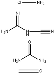 Urea, polymer with ammonium chloride ((NH4)Cl), cyanoguanidine and formaldehyde Struktur