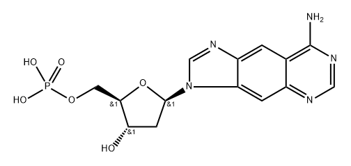 2'-deoxy-lin-benzoadenosine monophosphate 结构式