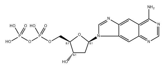 2'-deoxy-lin-benzoadenosine diphosphate Structure