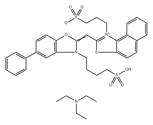 90901-34-1 3-[2-[[5-苯基-3-(4-磺酰氧丁基)-2(3H)-苯并恶唑]亚基甲基]-1-萘并[1,2-D]噻唑]丙磺酸三乙胺盐