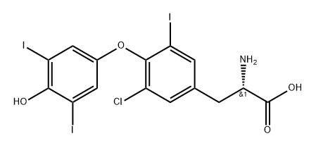 3-モノクロロトリヨードチロニン 化学構造式