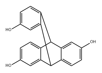 2,6,14-三羟基三蝶烯, 910324-11-7, 结构式