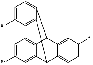 2,6,14-tribromotriptycene Structure