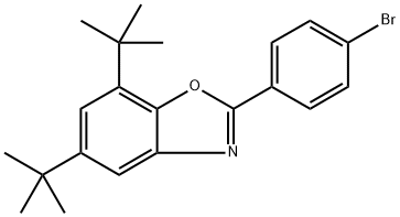 2-(4-bromophenyl)-5,7-di-tert-butylbenzo[d]oxazole Struktur