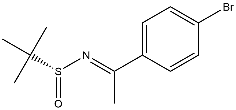 (R,E)-N-(1-(4-bromophenyl)ethylidene)-2-methylpropane-2-sulfinamide(WXC03562) Structure