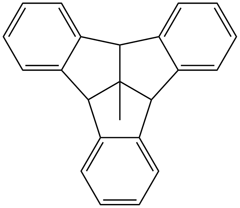 Dibenzo[2,3:4,5]pentaleno[1,6-ab]indene, 4b,8b,12b,12d-tetrahydro-12d-methyl- 结构式