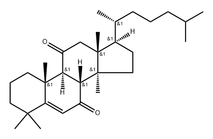 5-Lanostene-7,11-dione (5CI) Struktur