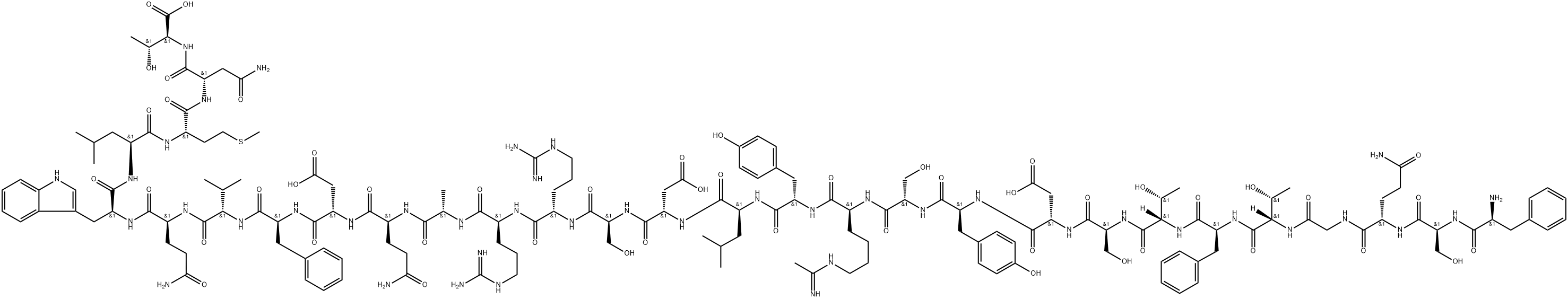 N(epsilon)-acetimidoglucagon, Phe(1)- 结构式