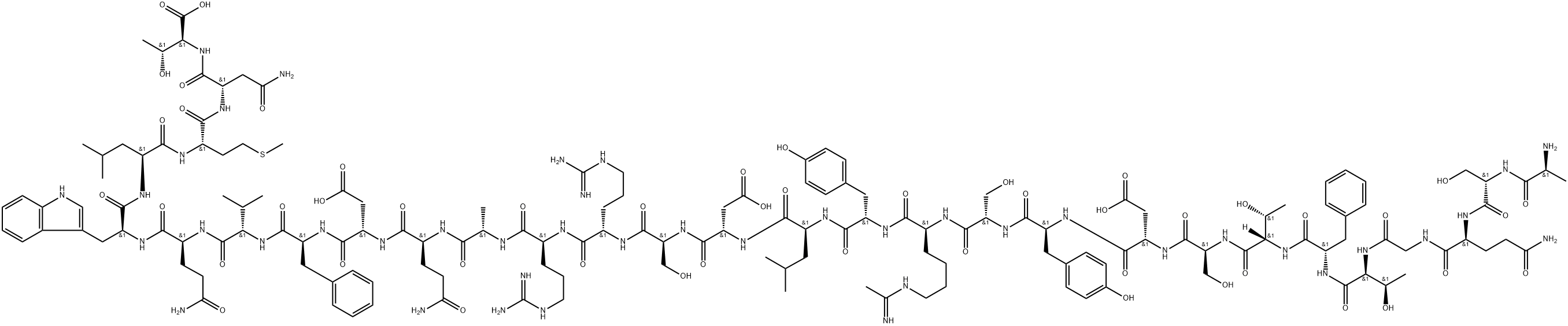 N(epsilon)-acetimidoglucagon, Ala(1)- 结构式