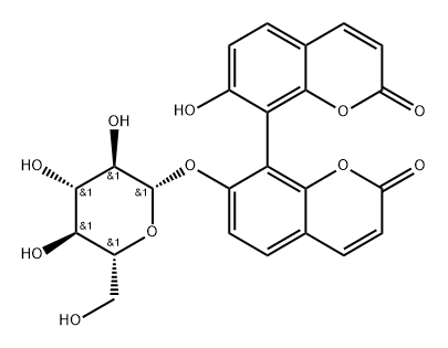 黄瑞香苷A 结构式
