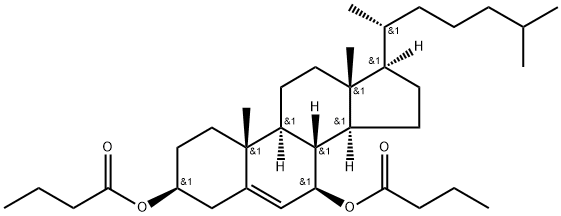 胆甾--5-烯-3,7-二醇二丁酸酯,912553-18-5,结构式